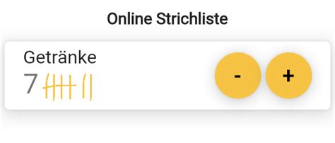 strichliste|strichliste online.